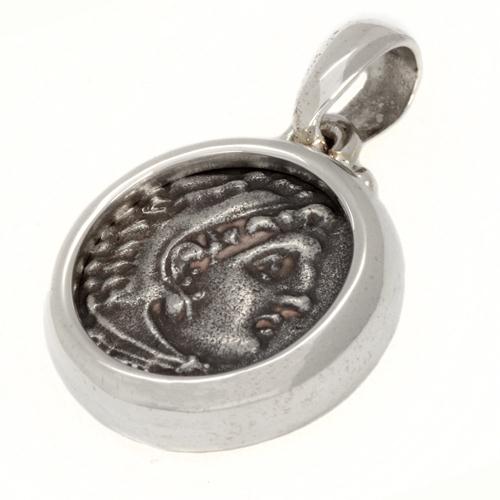 Alexander The Great Coin Pendant in Silver - Image 3
