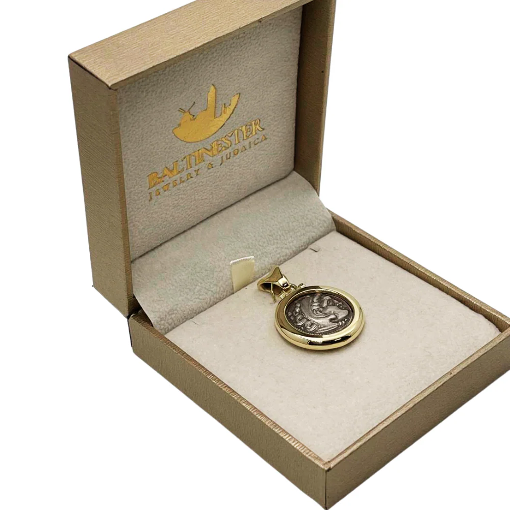 Authentic Alexander Coin in 14K Gold Pendant - Image 5