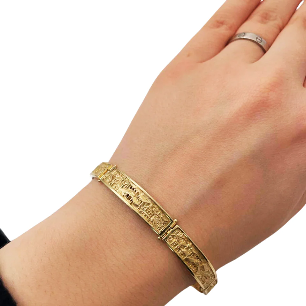 Jerusalem Skyline Bracelet in 14K Gold - Image 3