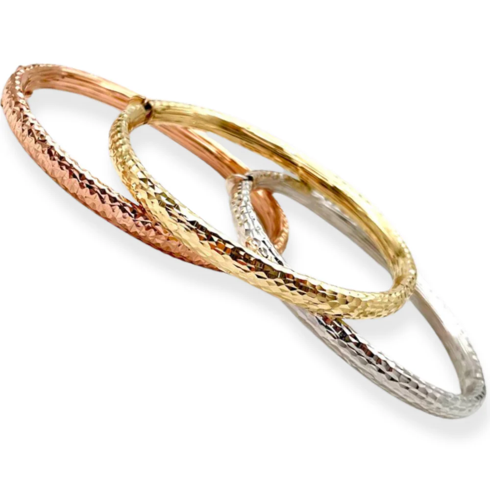 Modern Bangle Openable Bracelet in 14K Gold - Image 6