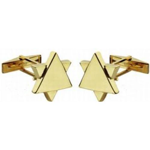 14k Gold Star of David Cufflinks