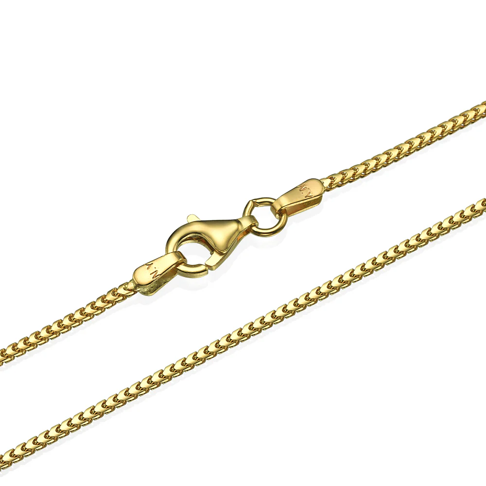 Gold franco chain - 14k Yellow Gold - 1.3mm 16-28"