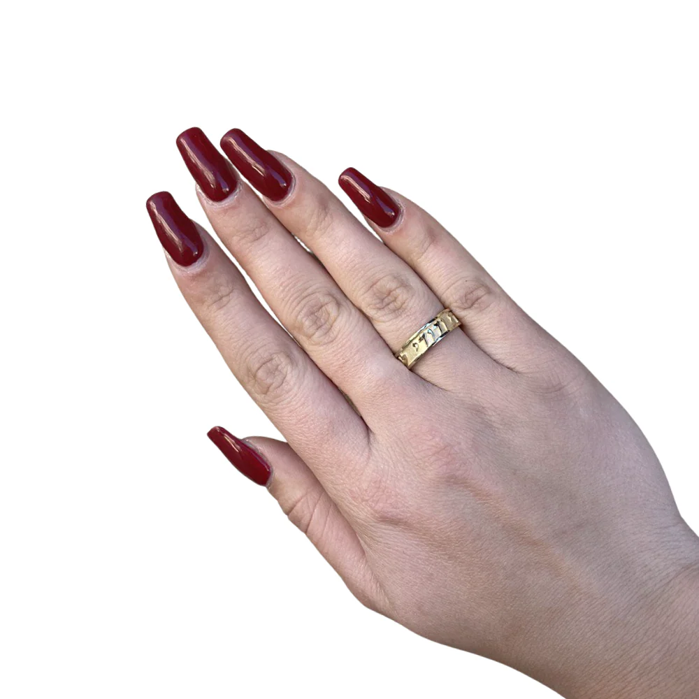 Ani Ledodi Love Ring 14k Yellow Gold - Image 3