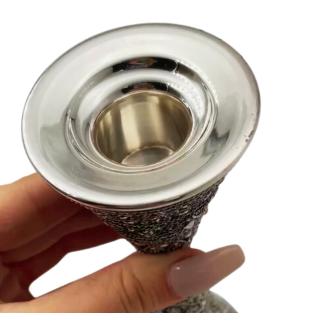 Beautiful Full Filigree Silver Candlesticks - Image 3