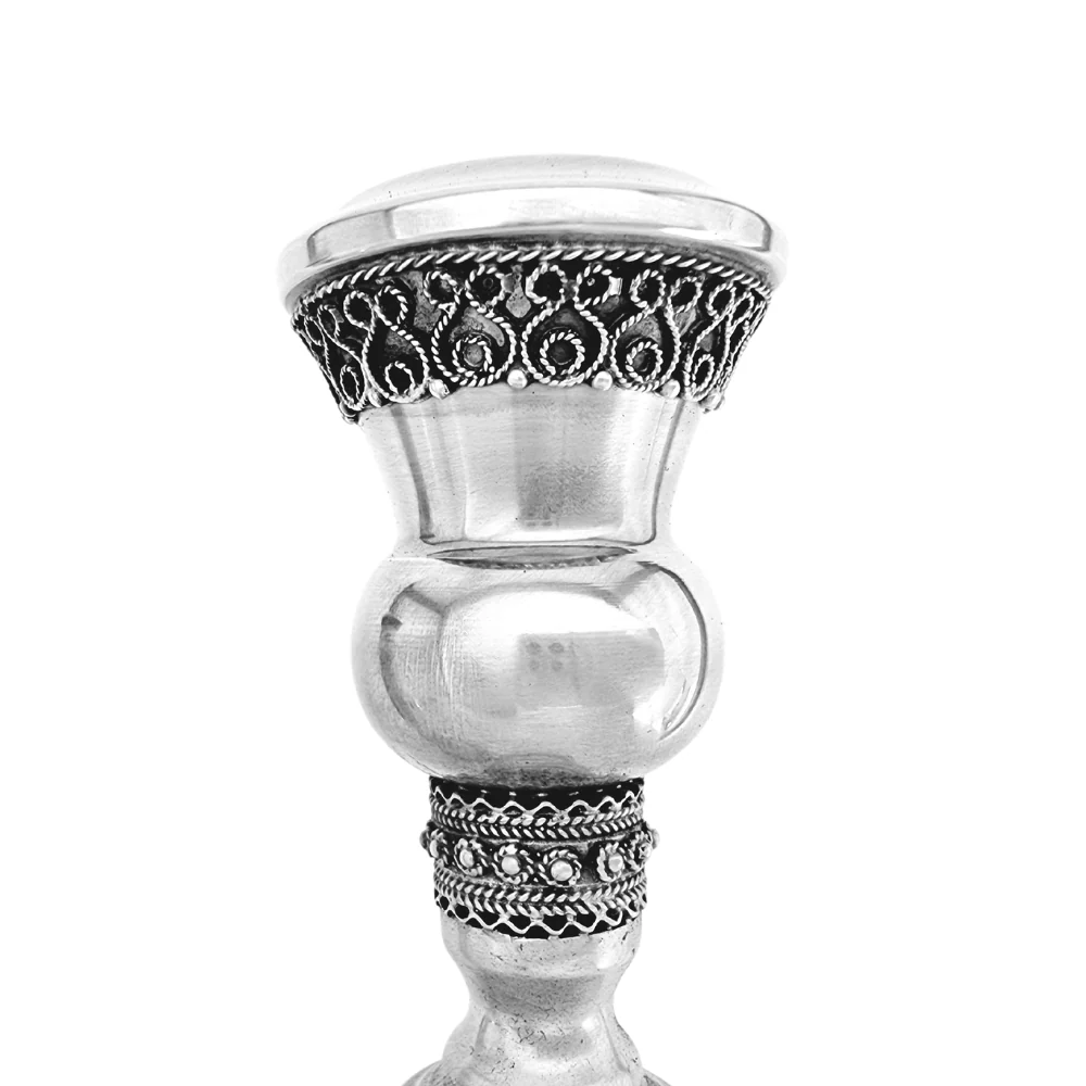 Sterling Silver Tall Classic Candlesticks - Image 3