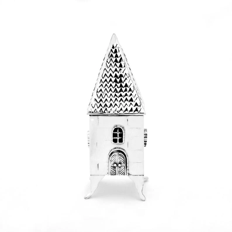 Sterling Silver House Tzedakah 'Charity' Box - Image 5