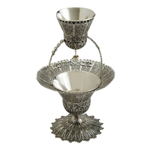 Sterling Silver Filigree Mayim Achronim - Image 5