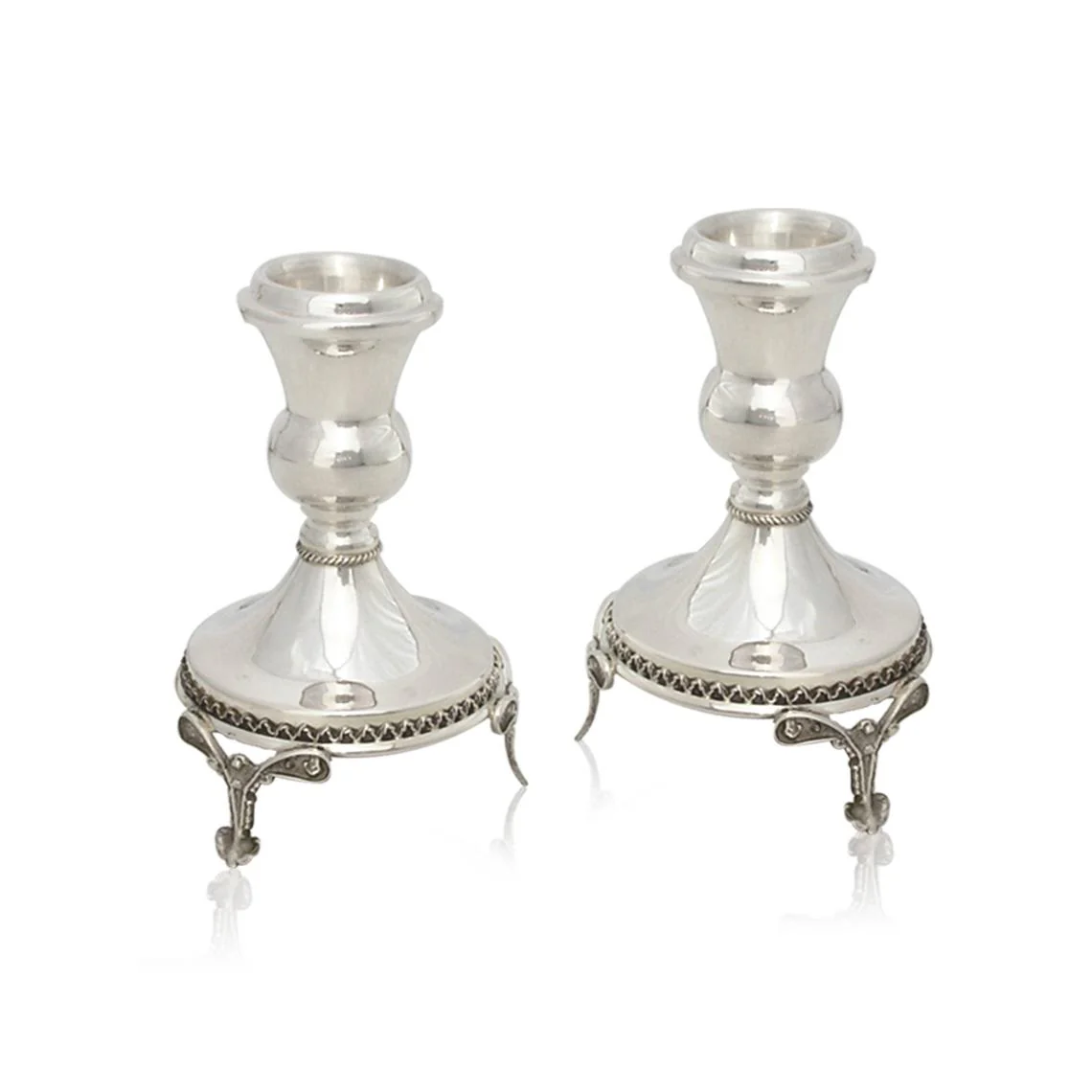 Classic Liat Mini Sterling Silver Candlesticks - Image 2