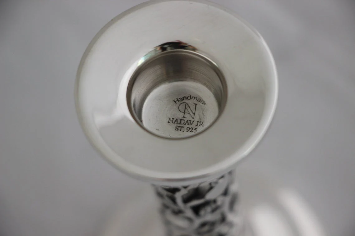 Shulamit Standard Sterling Silver Candlesticks - Image 3
