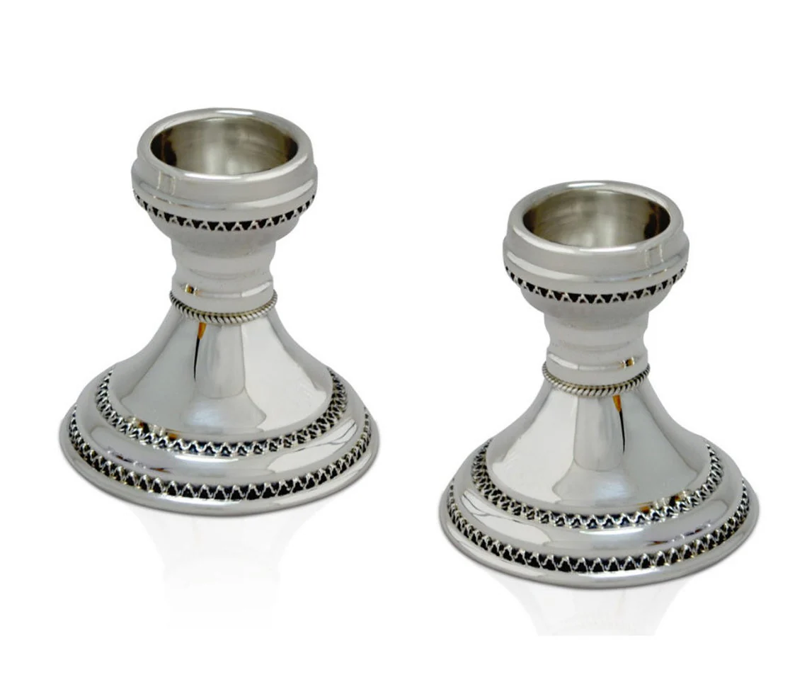 Sterling Silver Candlesticks with Custom Legs - Image 4