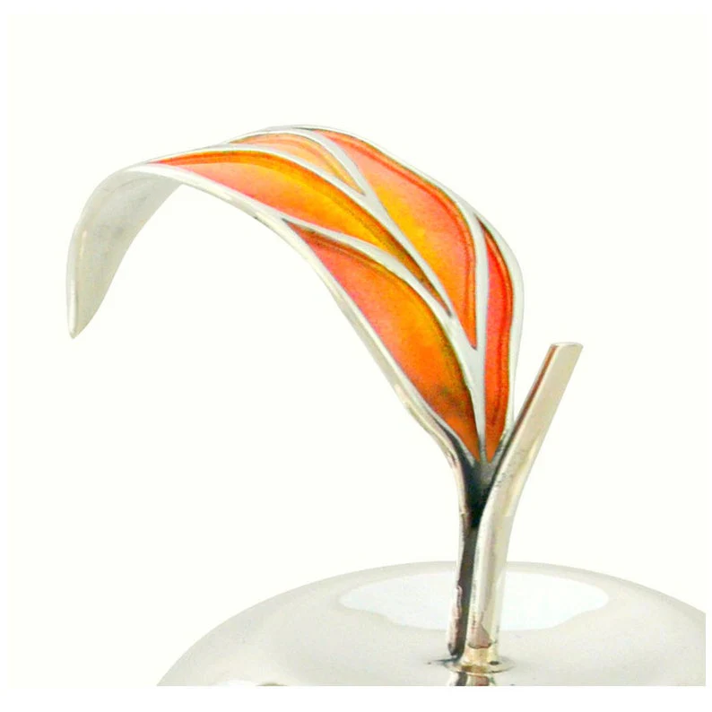 Sterling Silver Apple-Shaped Honey Dish - Image 5