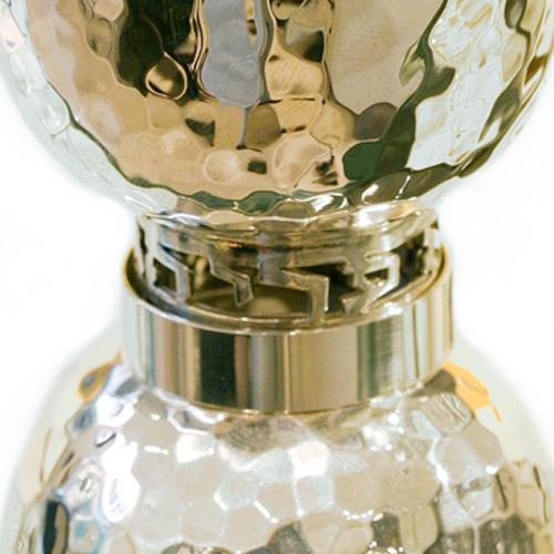 Silver Hammered Wide Shot Glass and Kiddush Cup - Image 4