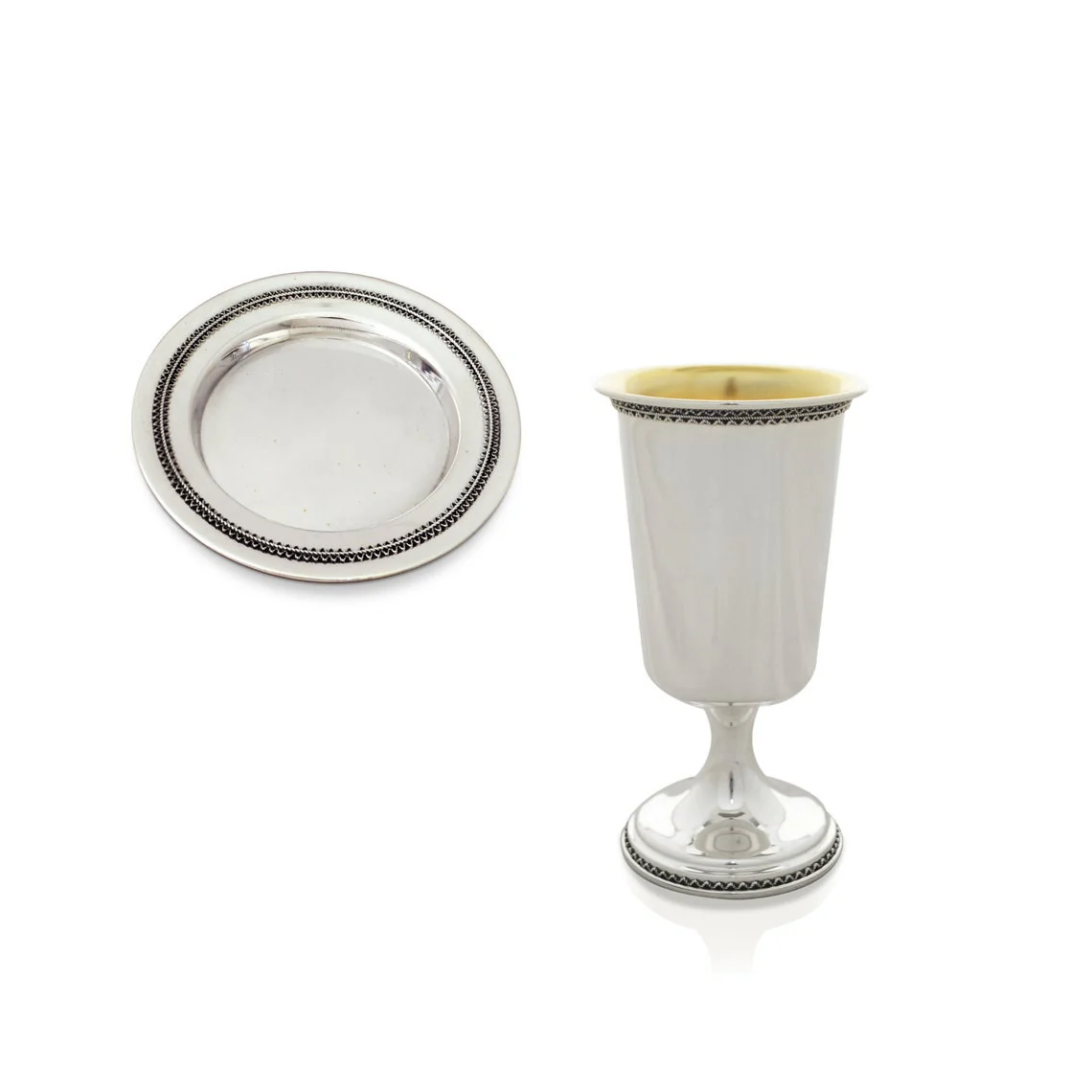 Zevulen Polished Sterling Silver Kiddush Cup - Image 5