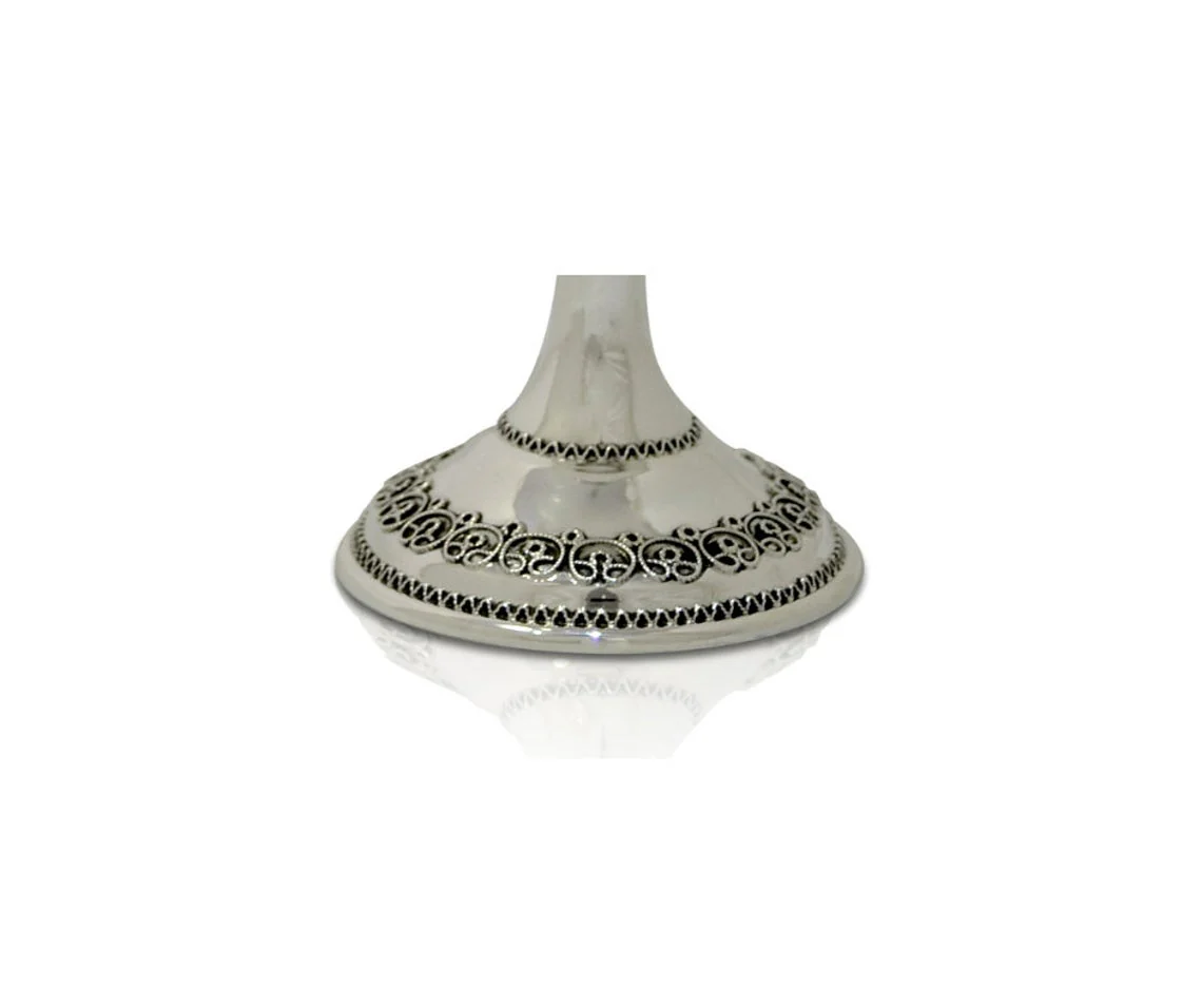 Yaniv Embellished Silver Kiddush Cup - Image 3