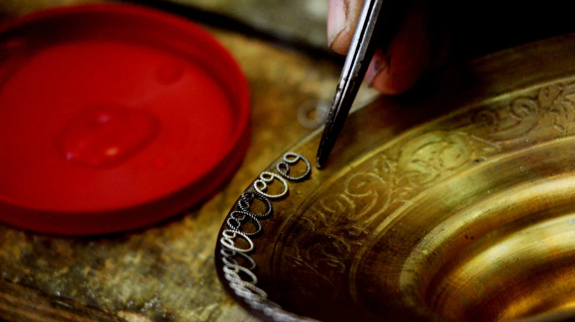 Yaniv Embellished Silver Kiddush Cup - Image 4