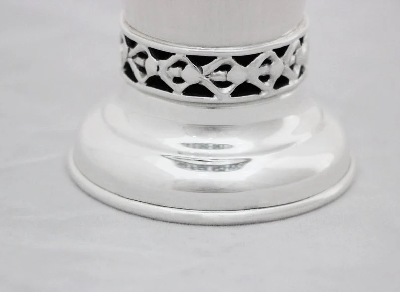Silver Jerusalem Multicolored Enamel Kiddush Cup - Image 4