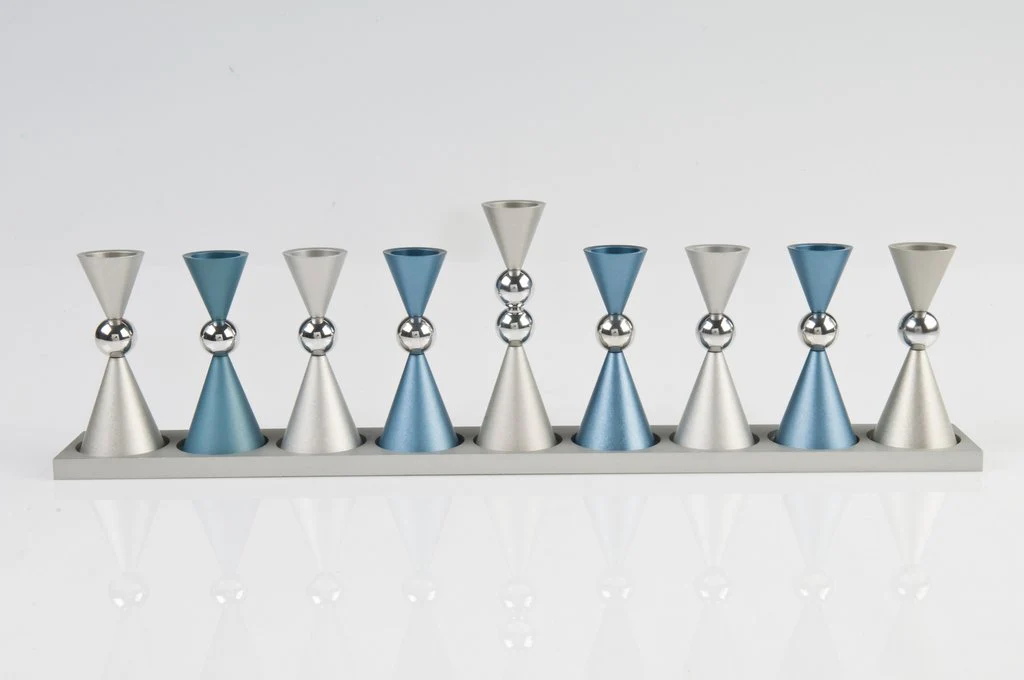 Contemporary Mini Ball Menorah