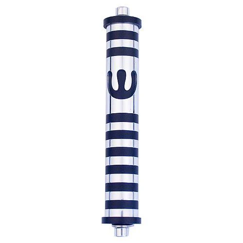 Aluminum Striped Mezuzah (Medium) - Image 11