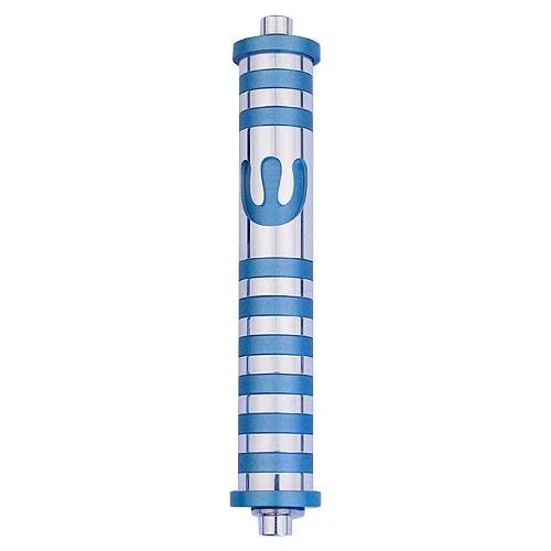 Aluminum Striped Mezuzah (Medium) - Image 6