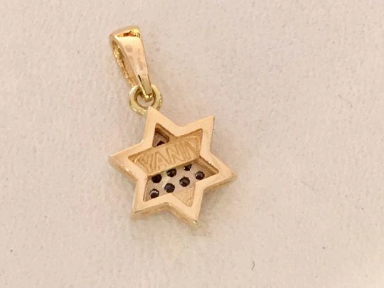 18K Gold Diamond Star of David Pendant - Image 12