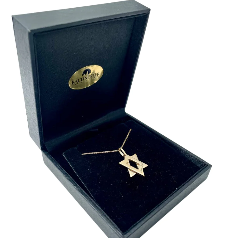 Star of David Moveable Pendant in 14K Gold - Large - Image 5