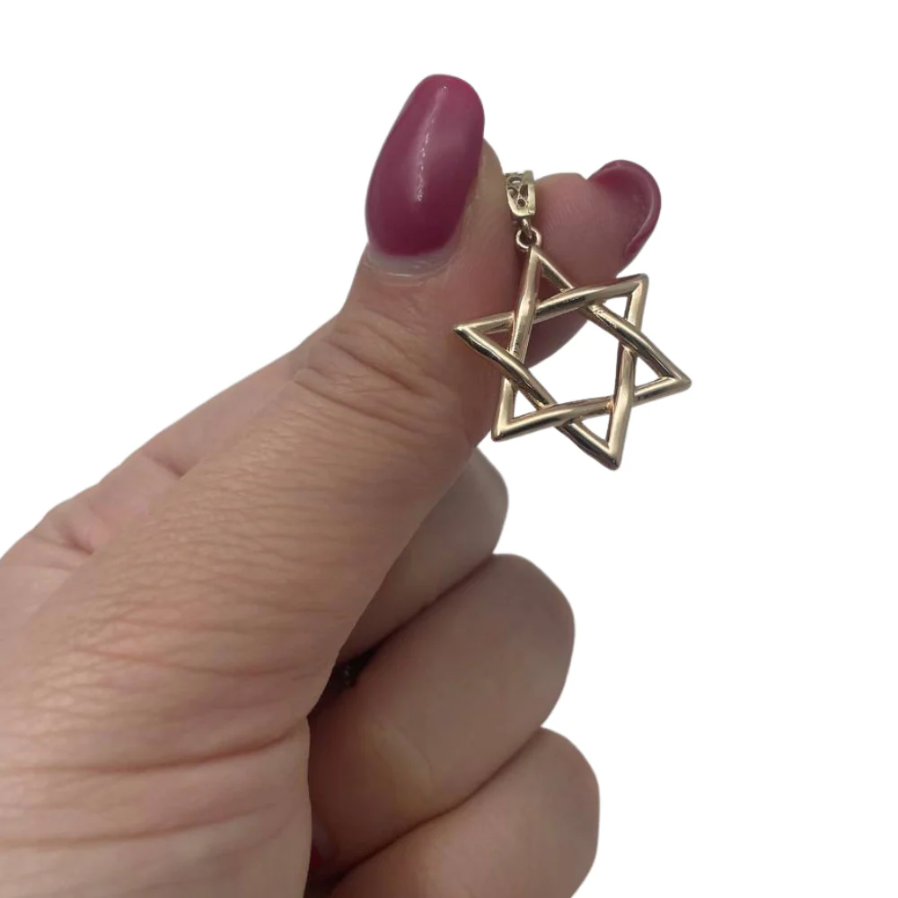 Star of David Pendant in 14K Gold - Image 2