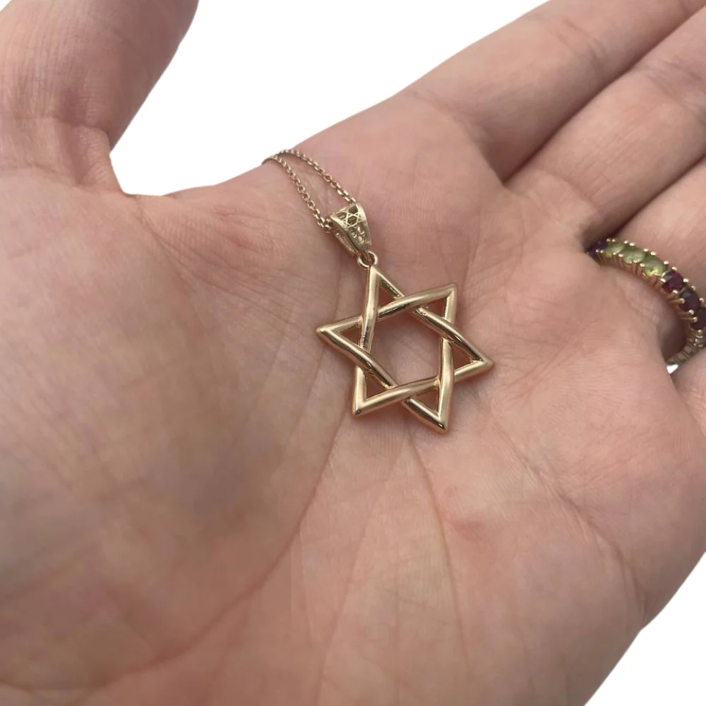Star of David Pendant in 14K Gold - Image 3