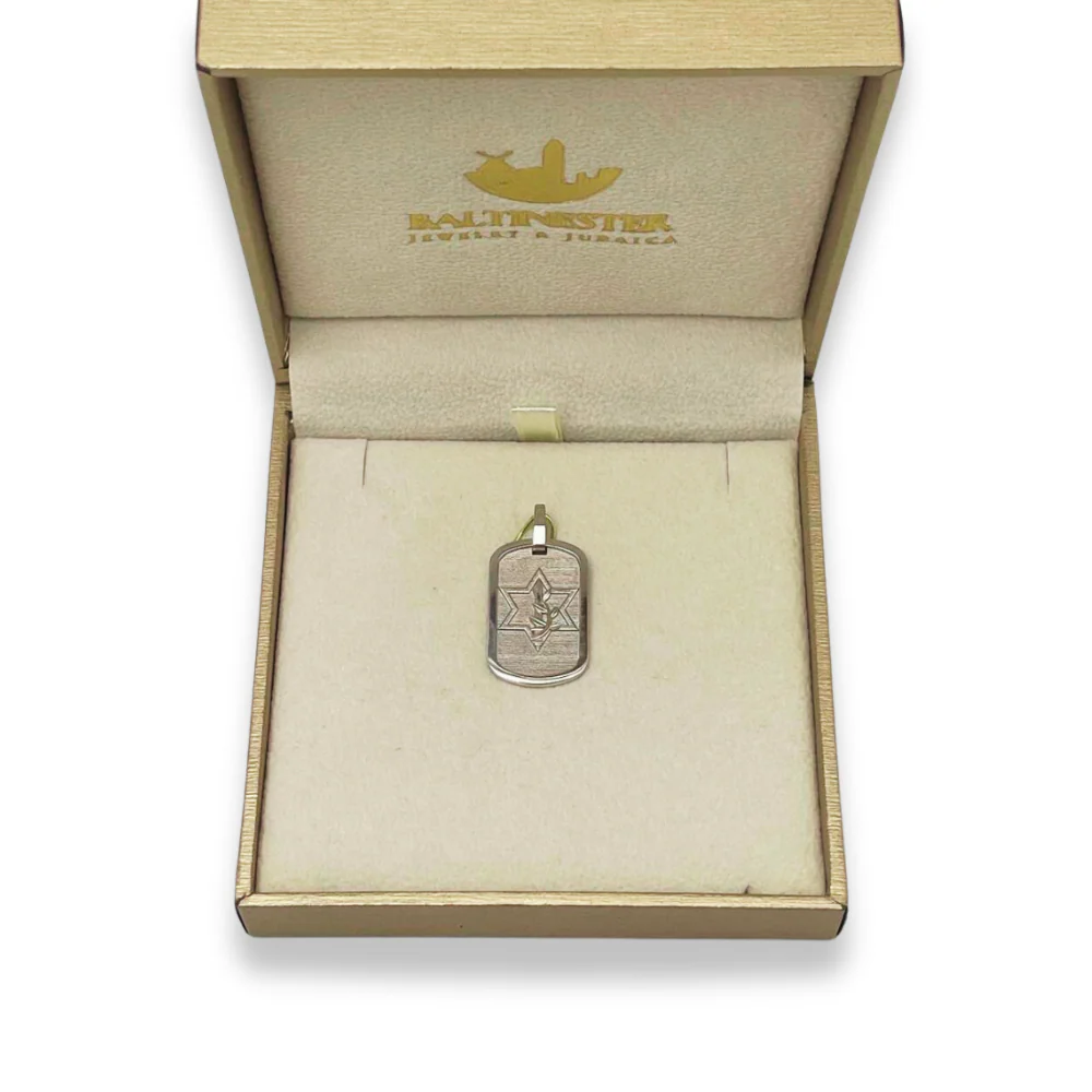 IDF Logo Tag Pendant in 14K Gold - Image 8