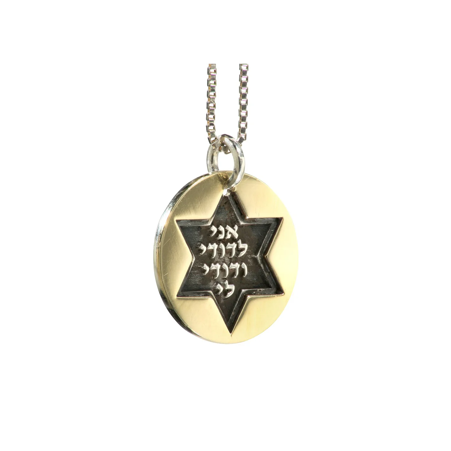 Ani Ledodi Silver Star of David Pendant