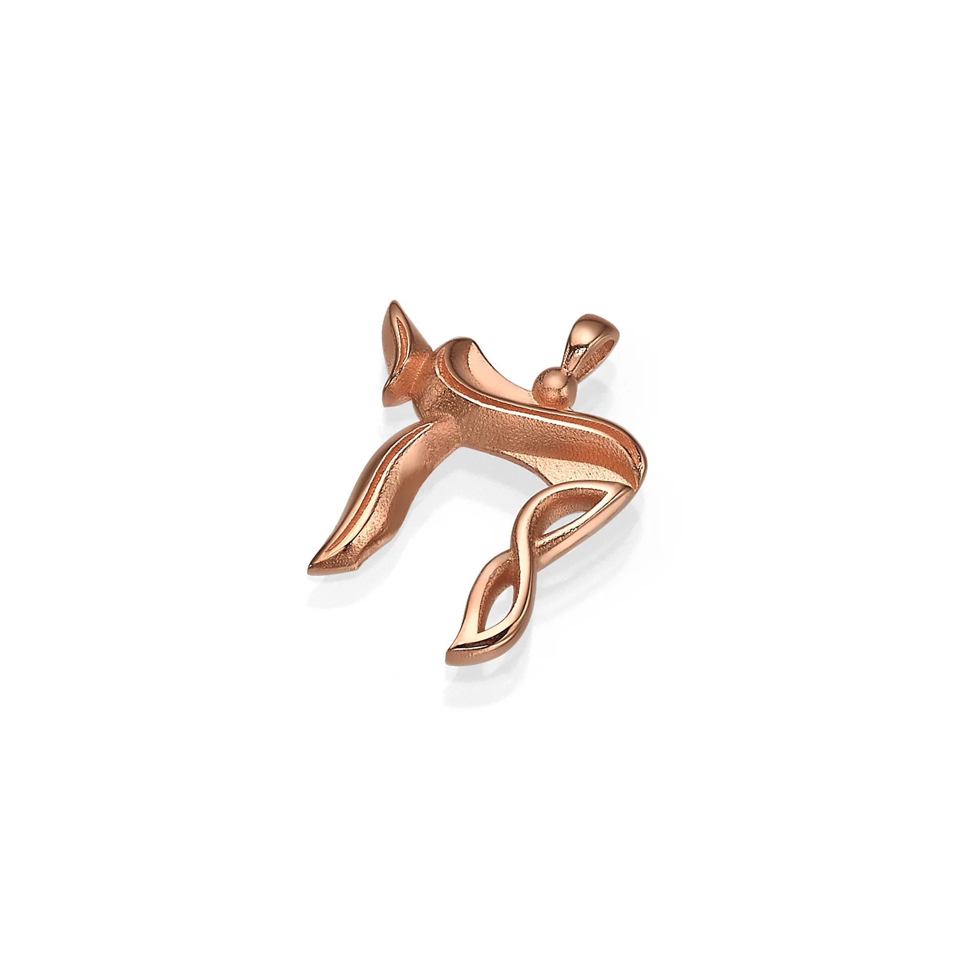 Designer Chai Pendant in 14K Gold - Image 5