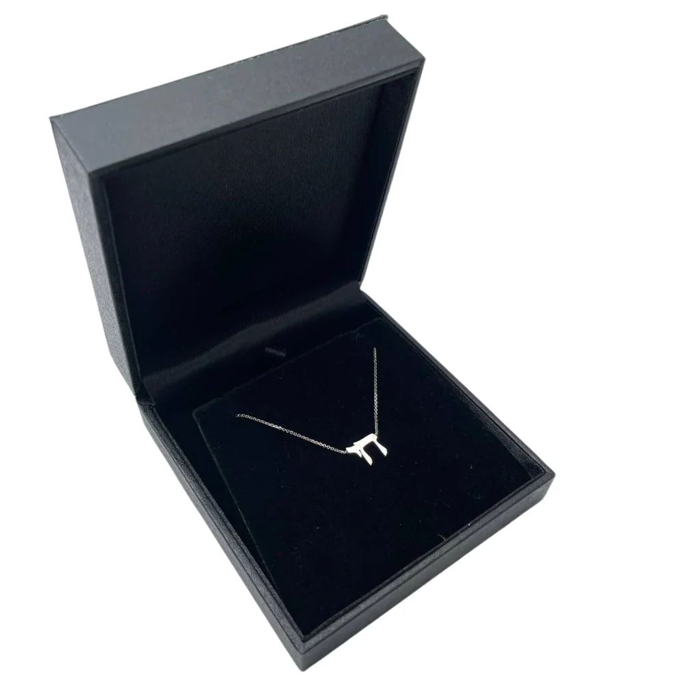 Chai Linked Necklace in 14K Gold - Petite - Image 4