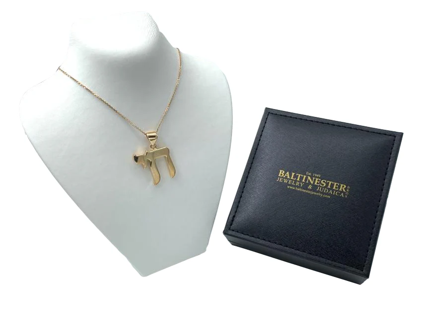 14k Gold Classic Chai Pendant - Image 5
