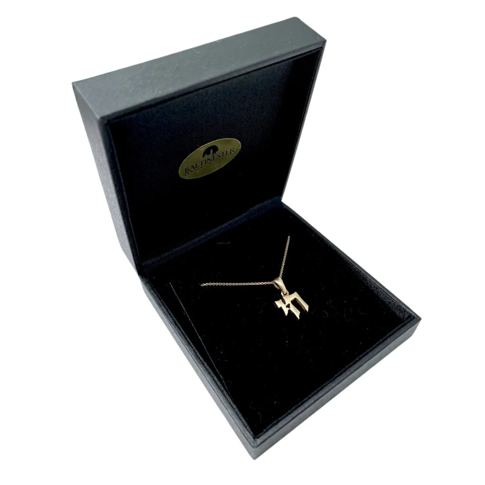 14k Gold Small Biblical Chai Pendant - Image 2