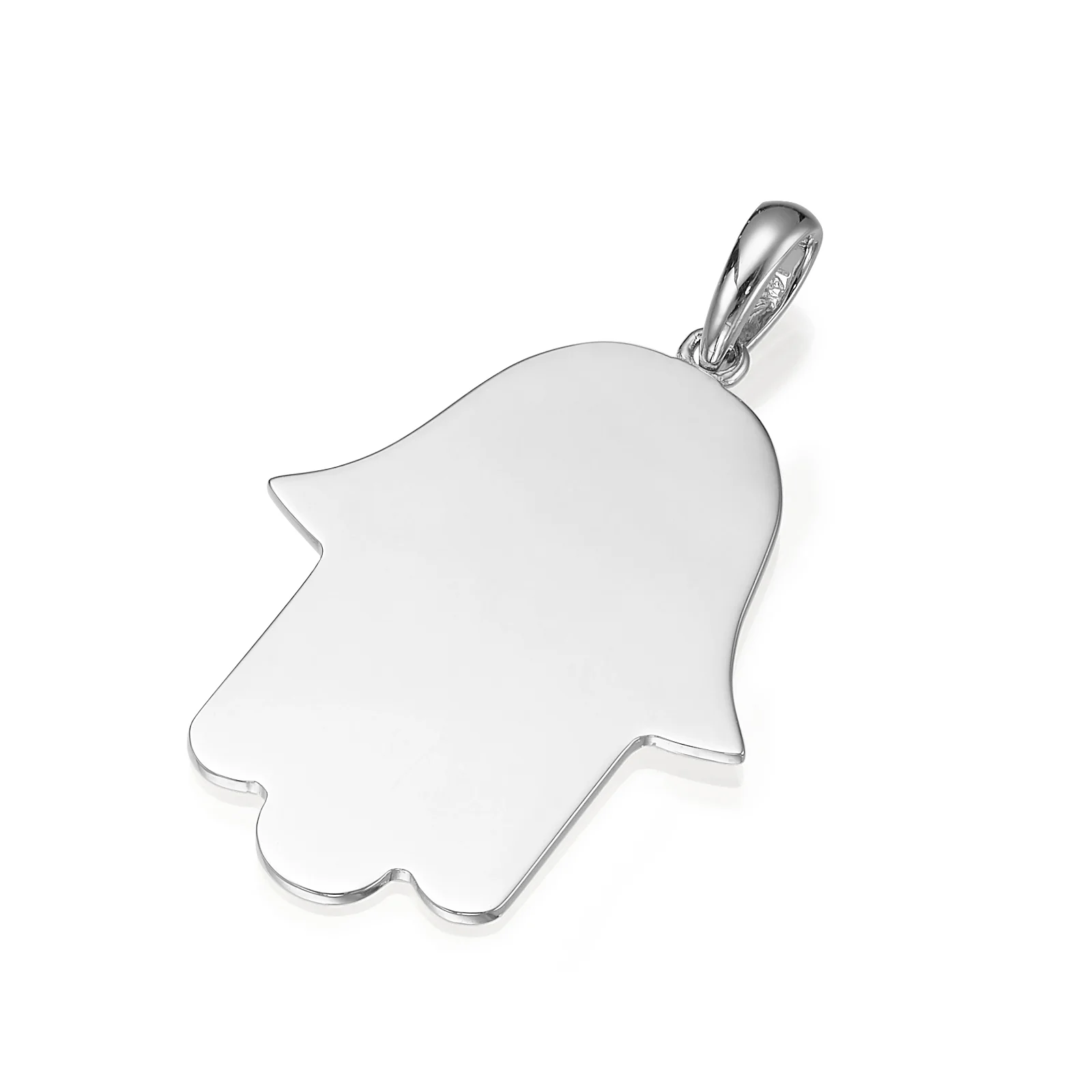 Large 14k Gold Hamsa Pendant - Image 3