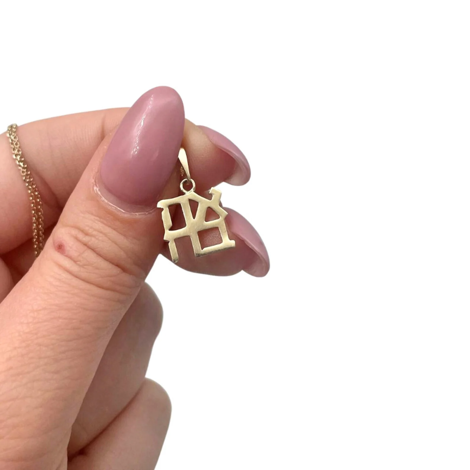 14k Gold Ahava Love Pendant - Image 11