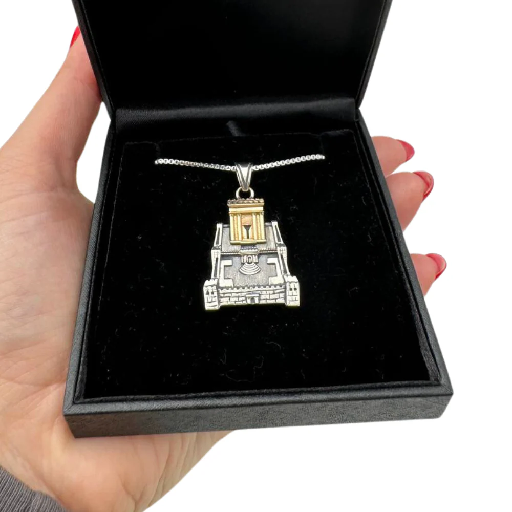 Holy Temple Necklace in Silver and Gold - Image 5