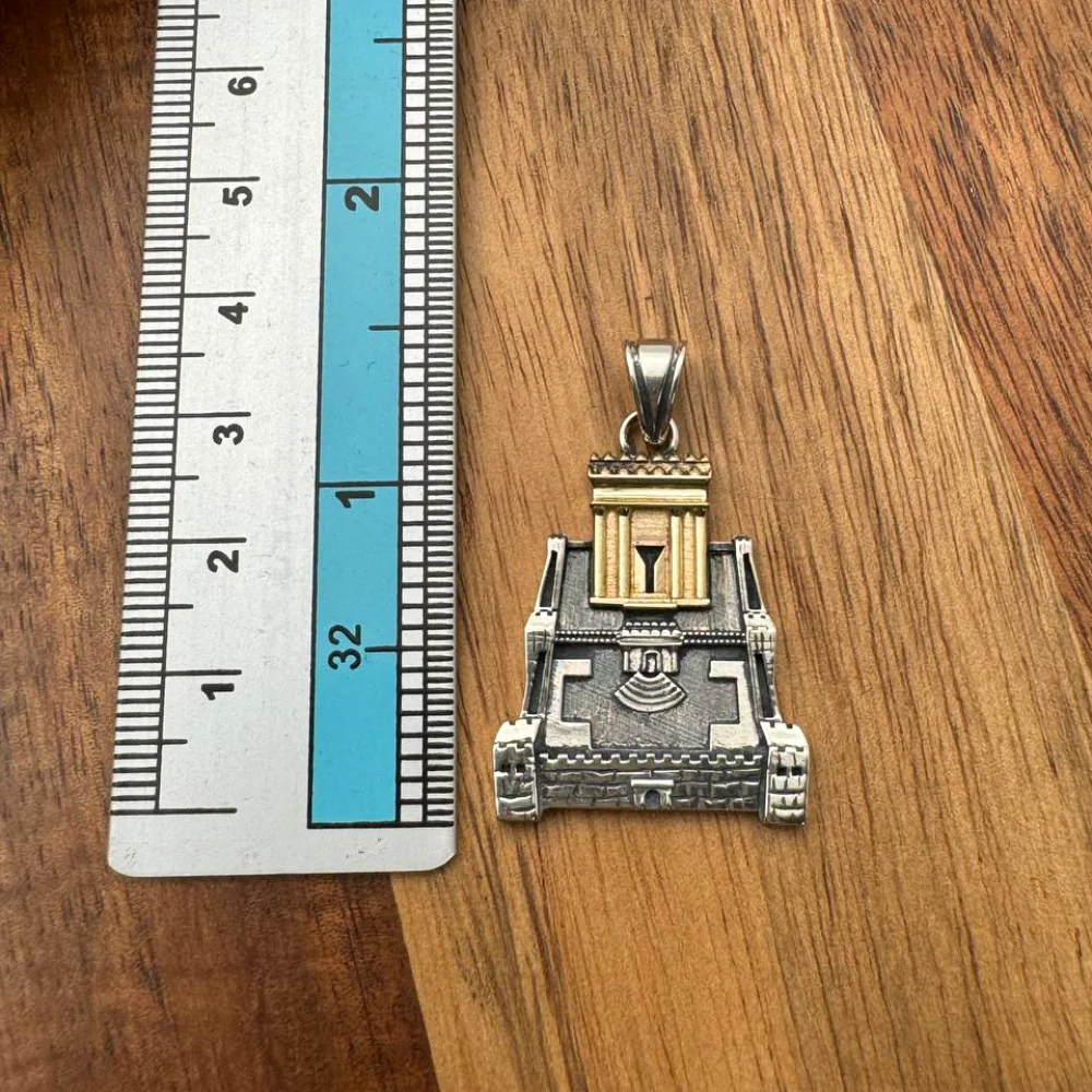 Holy Temple Necklace in Silver and Gold - Image 6