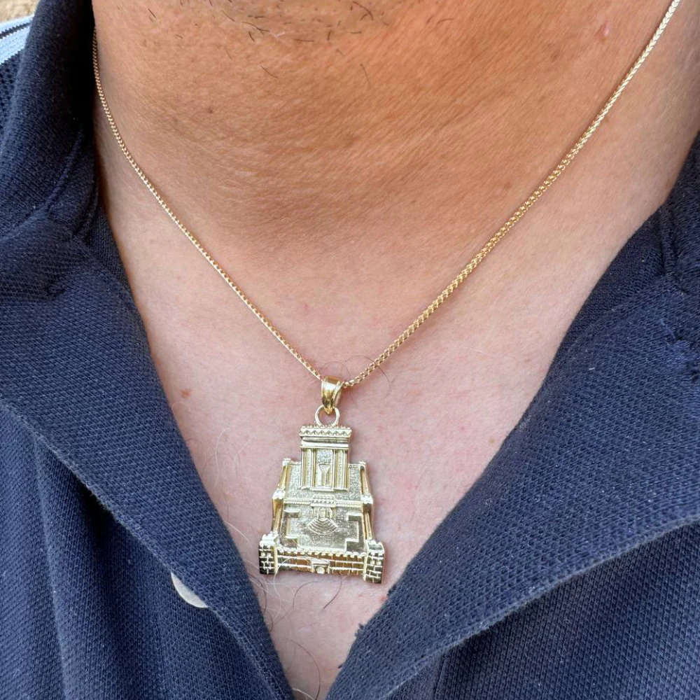 Holy Temple Necklace in 14K Gold - Image 6