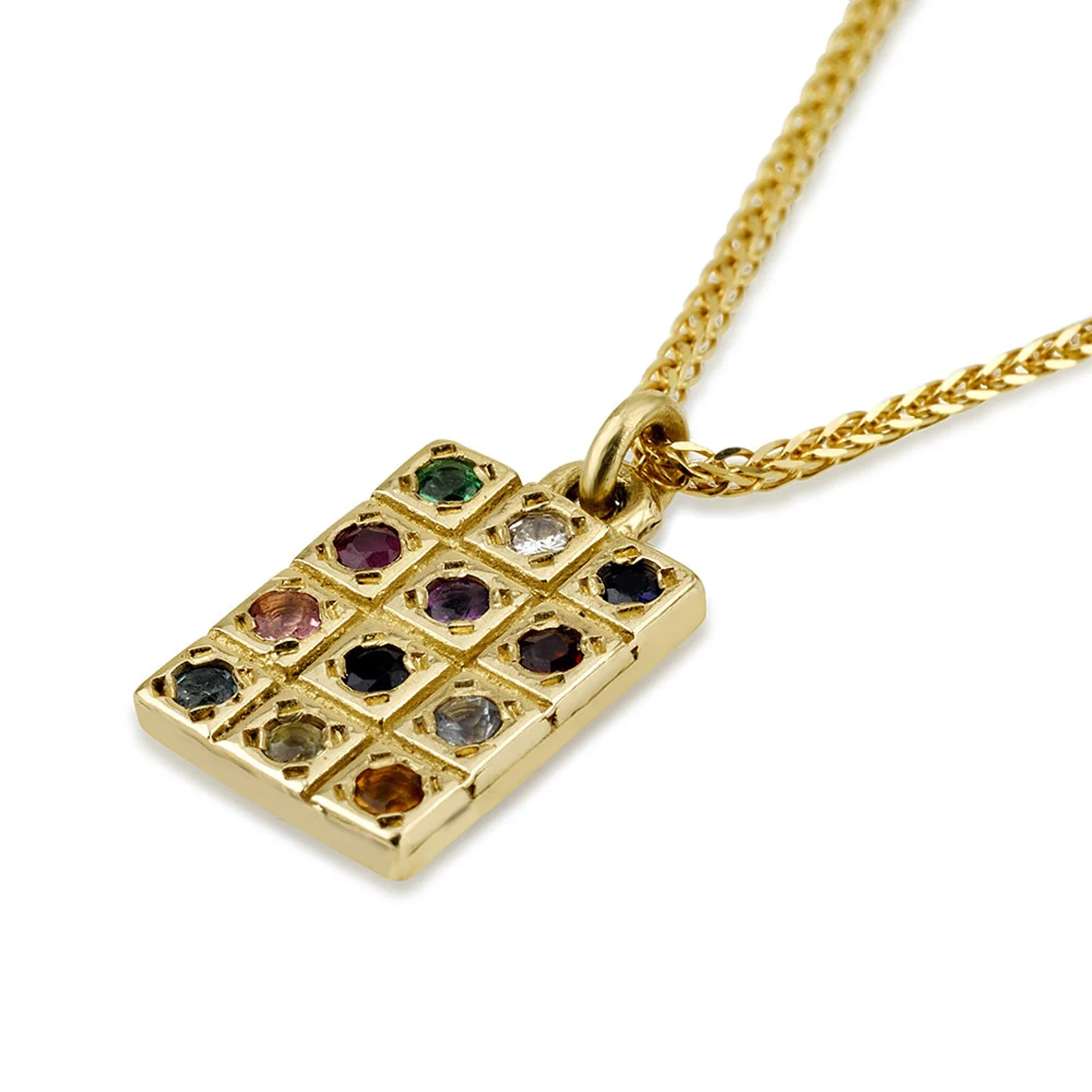 Large 14k Gold Classic Choshen Pendant - Image 3
