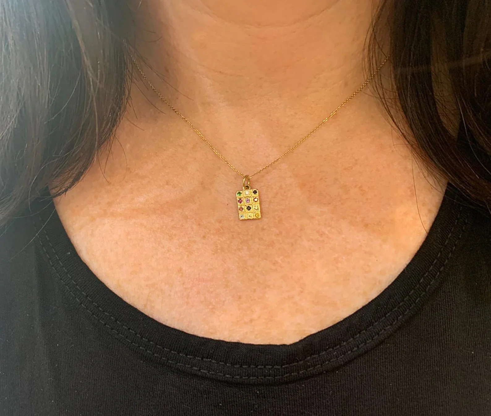Large 14k Gold Classic Choshen Pendant - Image 4