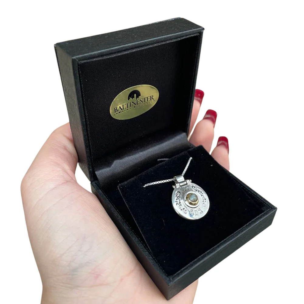 Silver Ben Porat Chrysoberyl Stone Pendant - Image 7