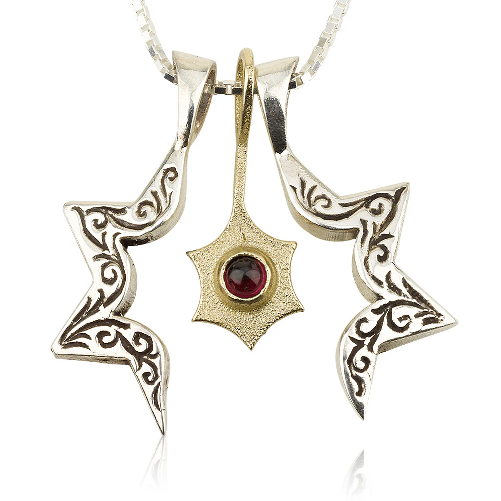 Three-Piece Star of David and Jonathan Pendant - Image 3