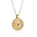 14K Gold 5 Metals Cat’s Eye Stone Journey Prayer Kabbalah Pendant Necklace Set - Image 3