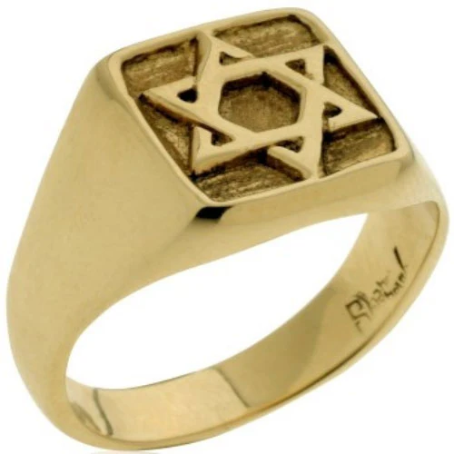 Star of David Signet Ring in 14k Gold - Image 12