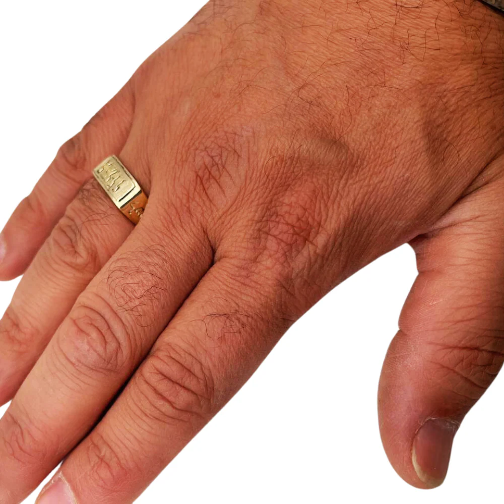 Kabbalah Gamzu Positive Energy Ring in 14K Gold - Image 4