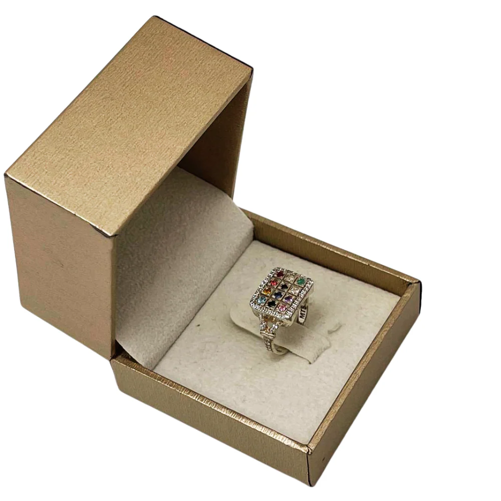 Sterling Silver Hoshen Square Signet Ring - Image 7