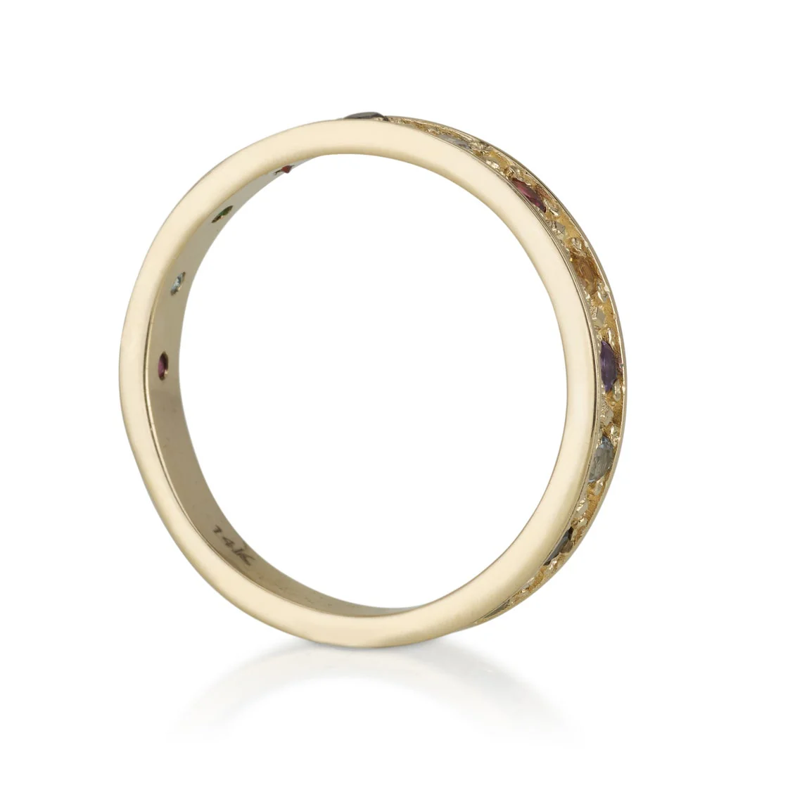 Kabbalah Ring with 12 Hoshen Gems - 14K Yellow Gold - Image 4