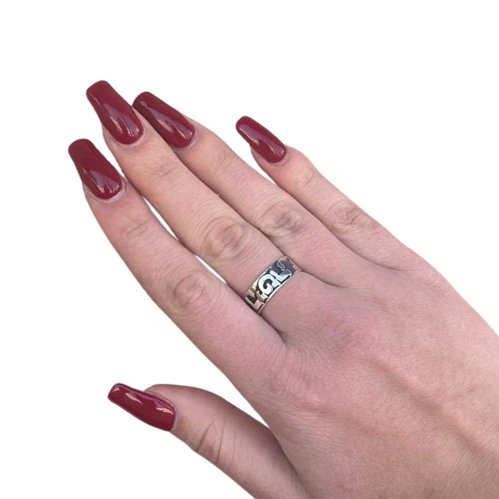Personalized Silver Name Ring - Image 2