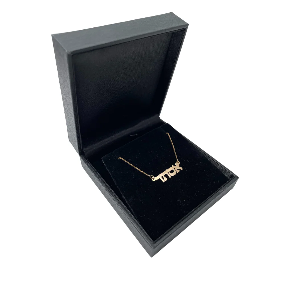 14k Gold Name Necklace Double Thickness - Image 4