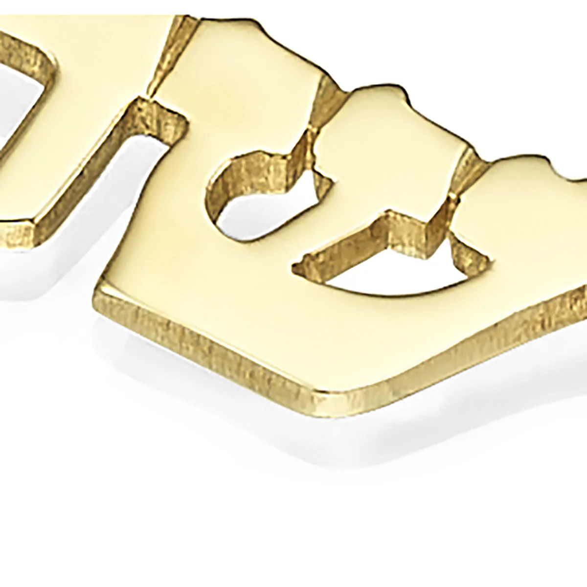 14k Gold Name Necklace Triple Thickness - Image 4